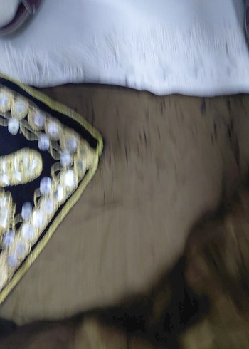 Uzun Kollu kadife Nakışlı Boncuklu Kadın Hint kına elbisesi - Görsel 7