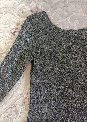 Sırt detaylı pırıltılı Strappy Elbise - Görsel 6