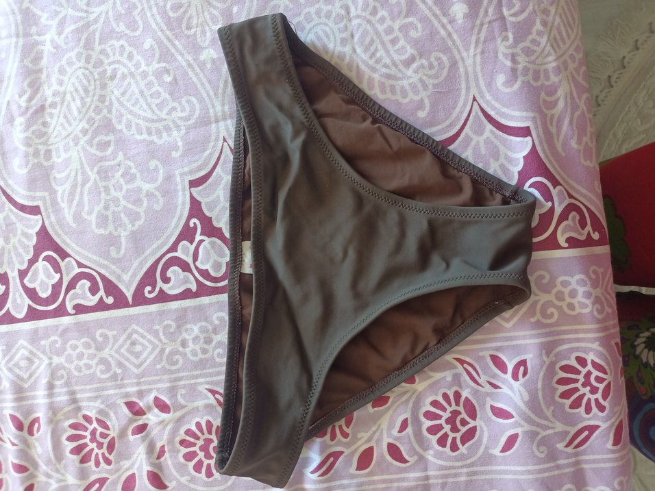 Nakışlı Kahverengi kom Bikini Altı - Görsel 3