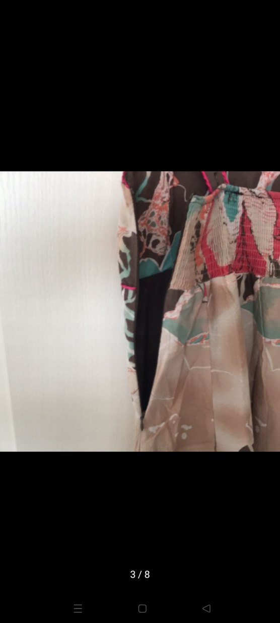 Çiçek Desenli Uzun Bohem Elbise - Görsel 3