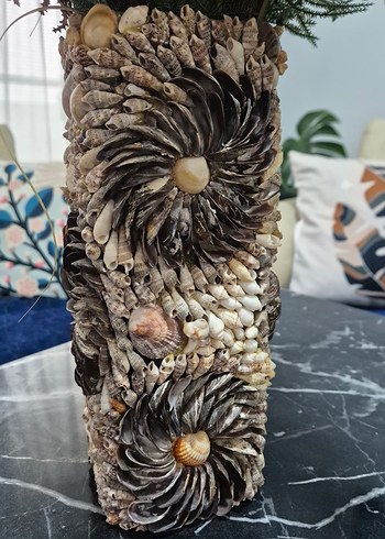 Deniz Kabuklu Dekoratif Vazo - Görsel 8