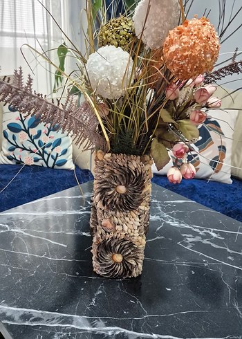 Deniz Kabuklu Dekoratif Vazo - Görsel 6