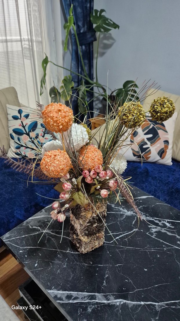 Deniz Kabuklu Dekoratif Vazo - Görsel 5