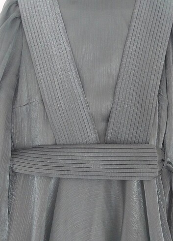  Pileli tesettür abiye yeşil  - Görsel 4