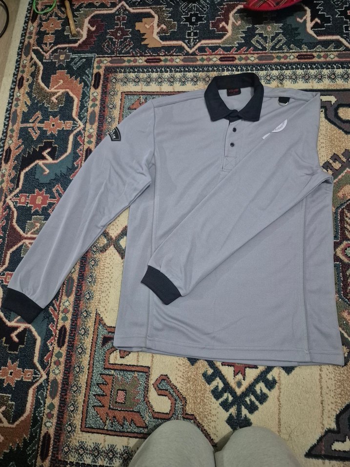 Gri  Uzun Kollu özel güvenlik sweati - Görsel 2