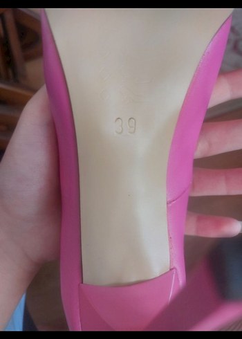 Pembe Stiletto Topuklu Kadın Ayakkabı - Görsel 2