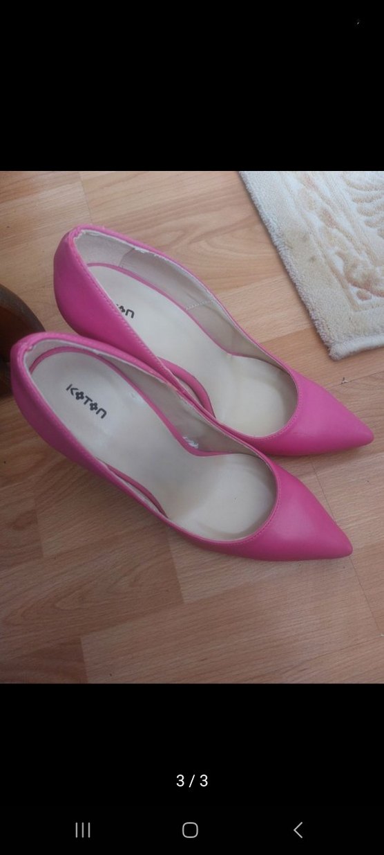 Pembe Stiletto Topuklu Kadın Ayakkabı - Görsel 3