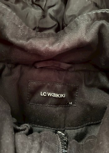 LC Waikiki Kemerli Siyah Kadın Mont - Görsel 3