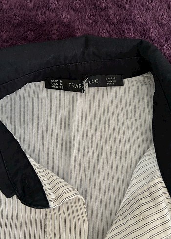 Kısa Kollu, Düğmeli Beyaz Zara Kadın Gömlek - Görsel 4