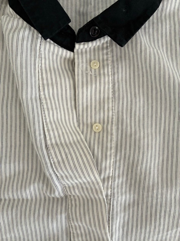 Kısa Kollu, Düğmeli Beyaz Zara Kadın Gömlek - Görsel 3