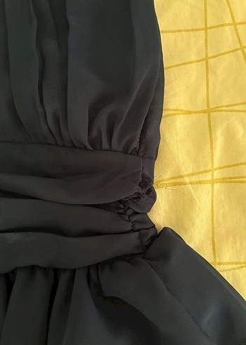 Lacivert Fırfırlı Elbise - Görsel 7