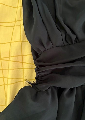 Lacivert Fırfırlı Midi Abiye Elbise - Görsel 7