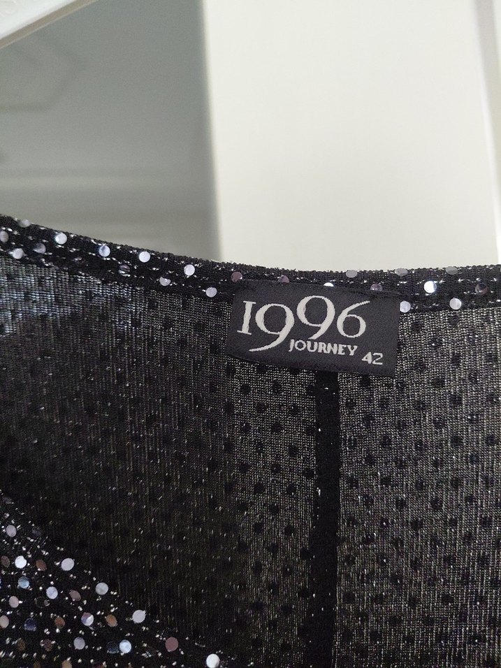 Kadın Siyah Örgü Yılan Desenli Bluz - Görsel 4