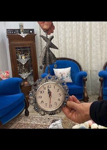 Gri Sarkaçlı Duvar Saati - Görsel 8