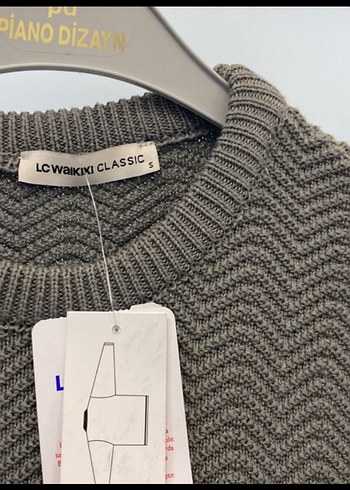 Gri Erkek Triko Bisiklet Yaka Kazak - Görsel 5