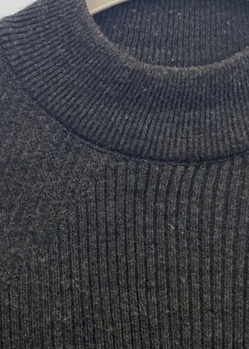 Siyah Boğazlı Örme Kadın Kazak - Görsel 5