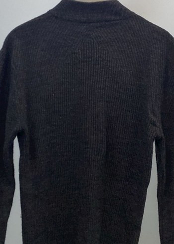 Siyah Boğazlı Örme Kadın Kazak - Görsel 10