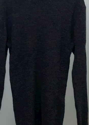 Siyah Boğazlı Örme Kadın Kazak - Görsel 3