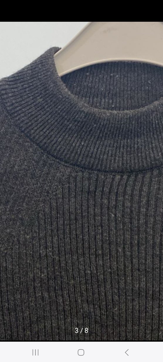 Siyah Boğazlı Örme Kadın Kazak - Görsel 5