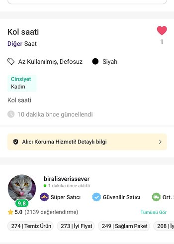 Siyah Minimalist Kadın Kol Saati - Görsel 5