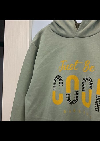 Gri Kapüşonlu Kadın Sweatshirt - Görsel 3