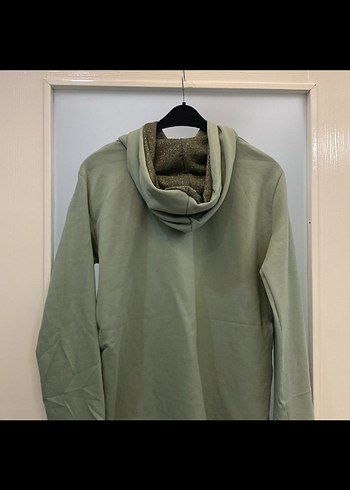 Gri Kapüşonlu Kadın Sweatshirt - Görsel 6