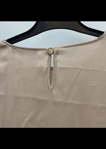 Bej Uzun Kollu Salaş Keten Elbise - Görsel 7