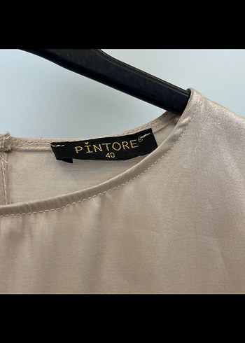 Bej Uzun Kollu Salaş Keten Elbise - Görsel 3