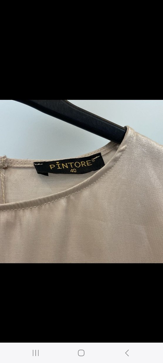 Bej Uzun Kollu Salaş Keten Elbise - Görsel 3