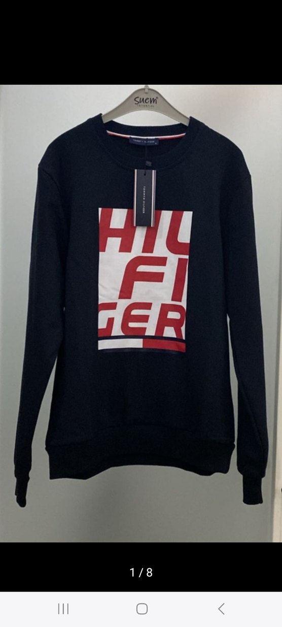 Siyah Baskılı Erkek Sweatshirt - Görsel 2