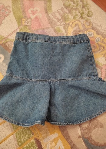 LC Waikiki Kız Çocuk Fırfırlı Denim Etek