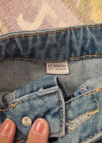 6 Yaş Beden Kız Çocuk Fırfırlı Denim Etek