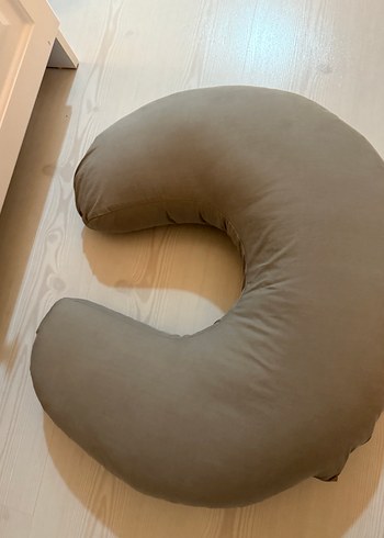 Bej Gri Emzirme ve Hamilelik Yastığı - Görsel 3