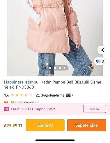 Yeni etiketli pembe şişme yelek
