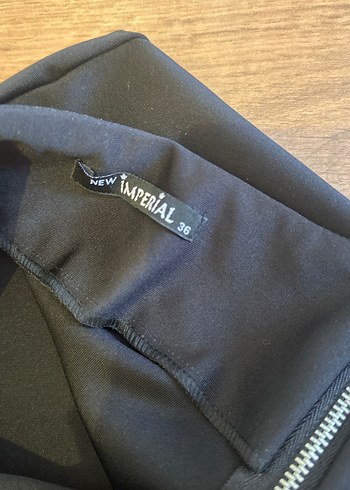 Drapeli Siyah Uzun Kadın Etek - Görsel 4