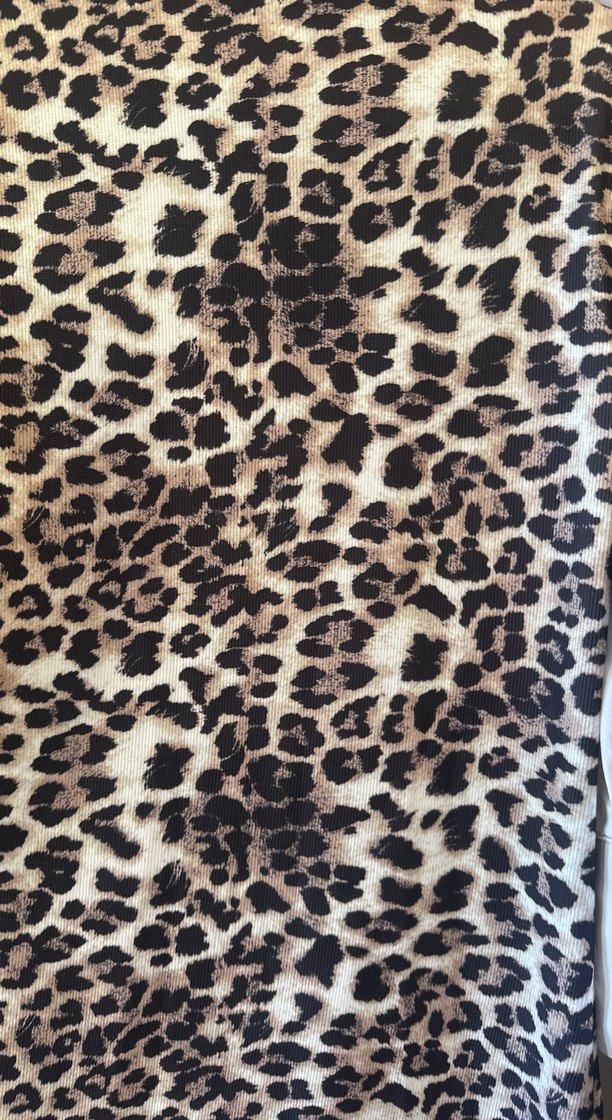 Leopar Desenli Uzun Kollu Uzun Elbise - Görsel 2