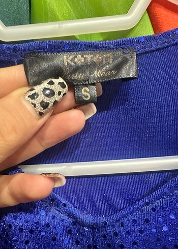 Uzun Kollu Drapeli Mavi Kadın Abiye Elbise - Görsel 3