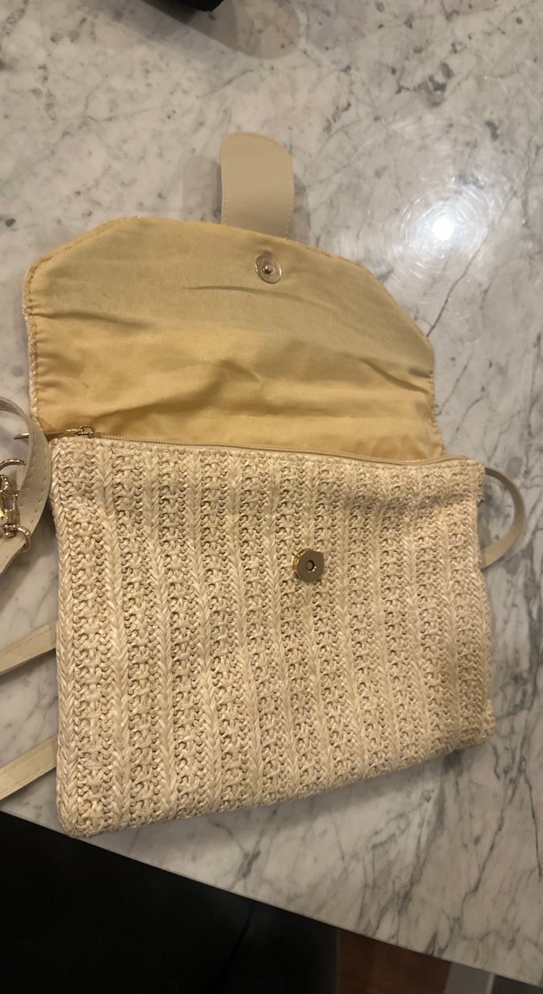 Bej Örgü Kadın Çanta - Görsel 3