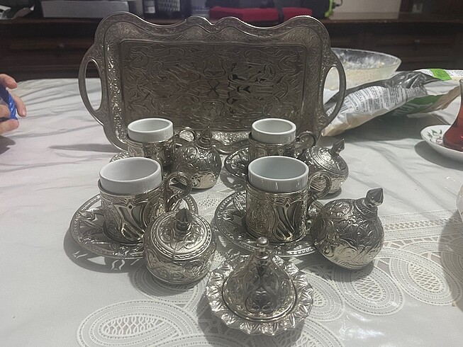 Bakır Kahve Takımı
