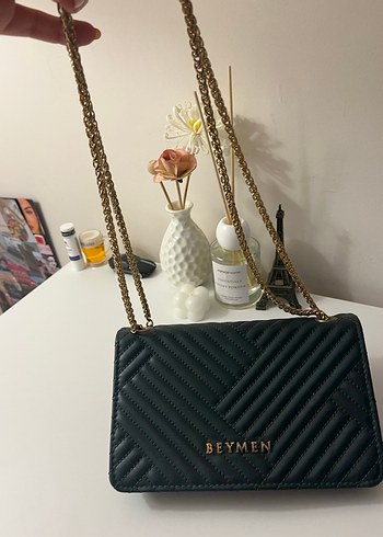 koyu yeşil kadın canta - Görsel 2