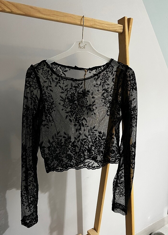 Saten Etek & güpür bluz iki parça abiye - Görsel 3