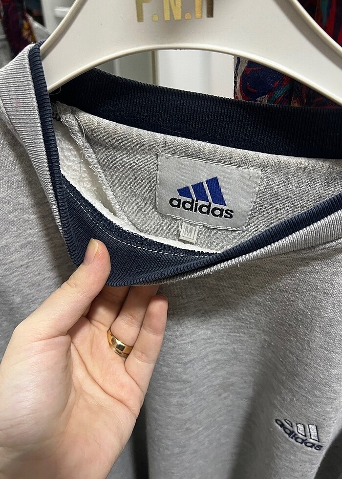 Adidas gri sweat - Görsel 3
