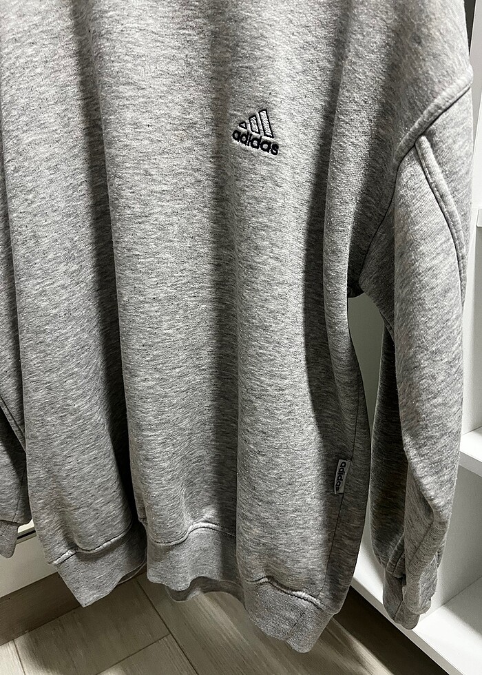 Adidas gri sweat - Görsel 2