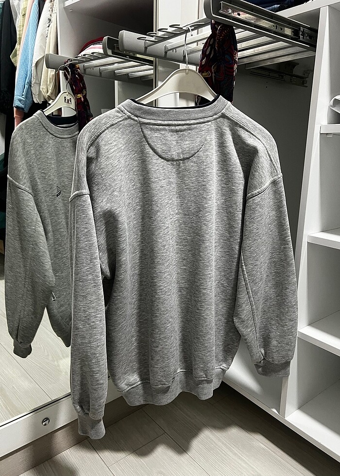 Adidas gri sweat - Görsel 4