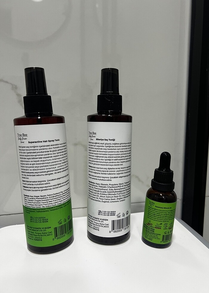 True Bee biberiye bakımı 3lü set (tonik+serum) - Görsel 2