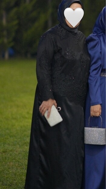 Siyah büyük beden abiye - Görsel 3