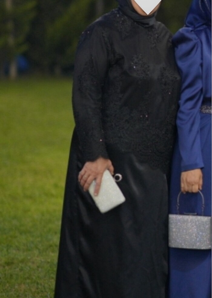 Siyah büyük beden abiye - Görsel 3