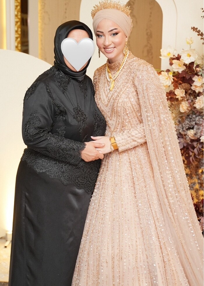 Siyah büyük beden abiye - Görsel 2