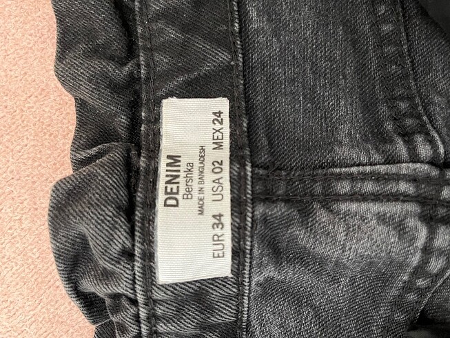Bershka Bherska Siyah Mini Kot Etek