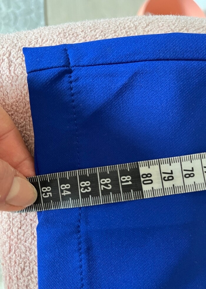 Lacivert kumaş pantolon - Görsel 2